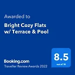Host Wise - Bright Cozy Flats W Terrace & Pool Διαμέρισμα