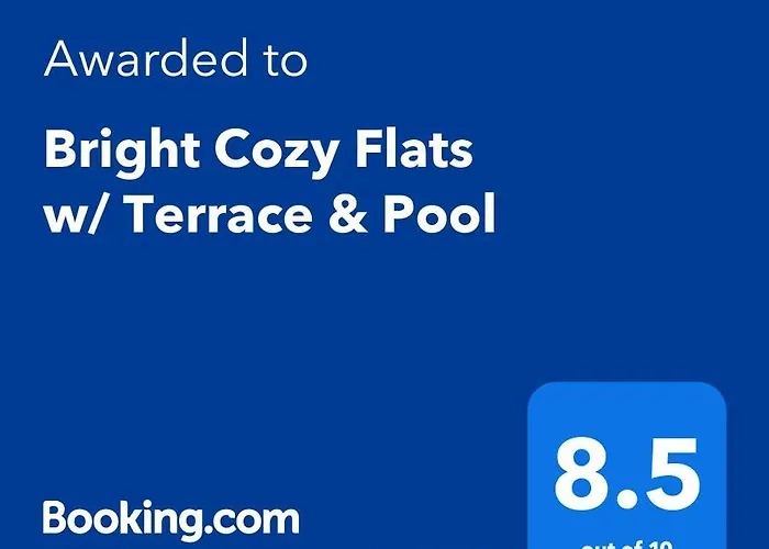 Host Wise - Bright Cozy Flats W Terrace & Pool Appartement